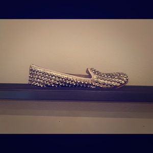 Gold studded Steve Madden size 6.5 loafer